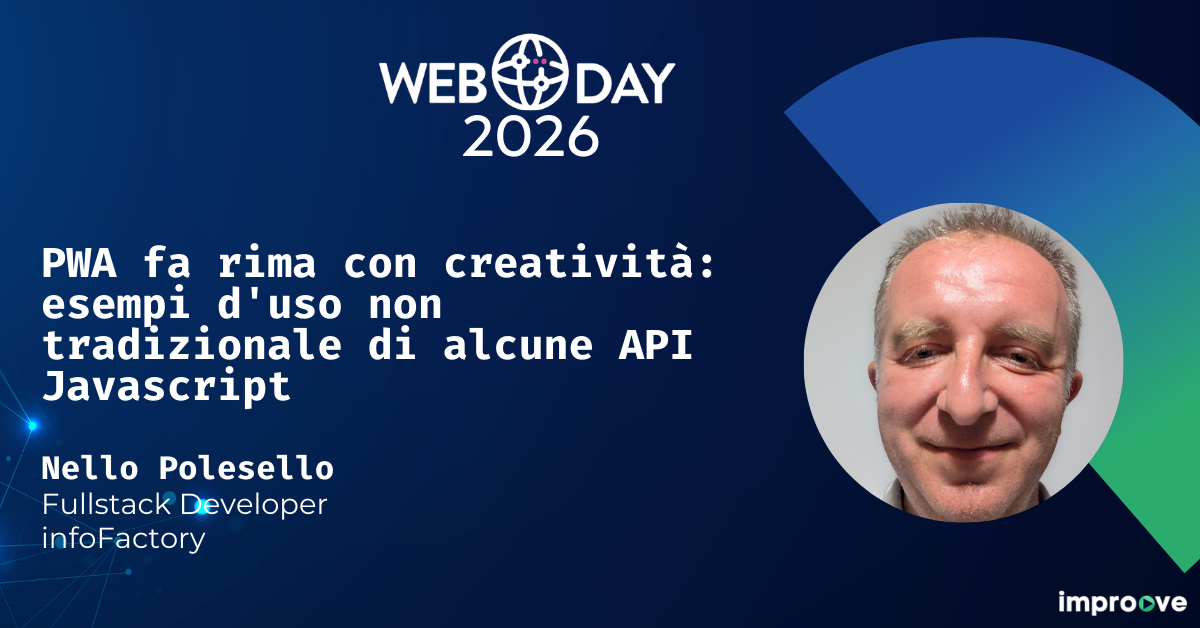 PWA fa rima con creatività: esempi d'uso non tradizionale di alcune API Javascript